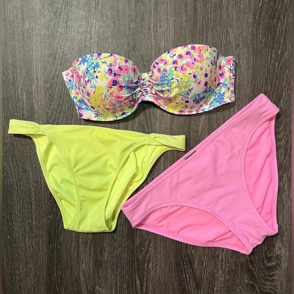 VS Bikini Top & Bottoms (VS & Aerie) Bundle - 34C & Small - Picture 1 of 3